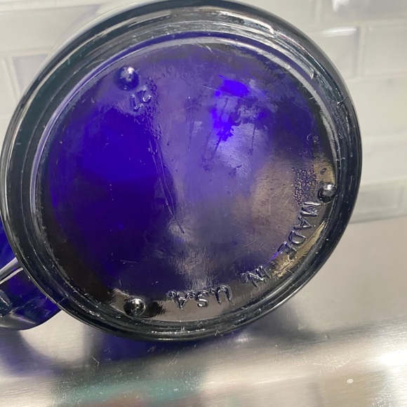 Ben & Jerry’s. Vermont. ice cream. Glass coffee mug. Blue. - Picture 4 of 5